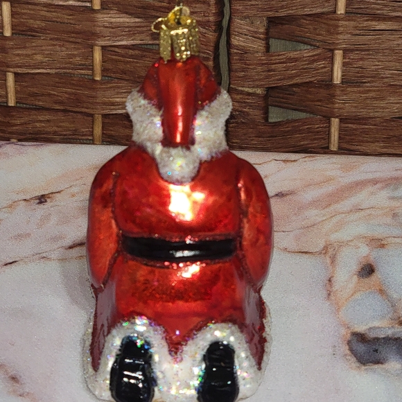 Old World Christmas Baby Jesus and Santa Ornament #40227 - Picture 5 of 10